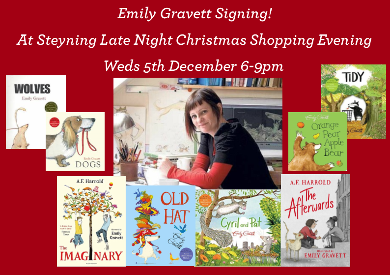 Emil;y Gravett Christmas Signing